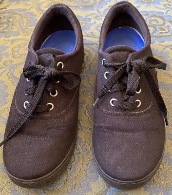 Grasshoppers Woman's Janey Seasonal Canvas Sneaker Shoes Size 5.5 W Black - Image 1 of 3