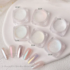 Solid Mirror Glitter Moonlight Aurora Pigment Dust Chrome Nail Art Decorations ✯ - Picture 1 of 23