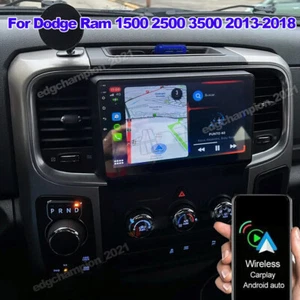 Car Stereo Android 13 for Dodge RAM 1500 2500 3500 2013 2014 2015 2016 2017 2018 - Picture 1 of 15
