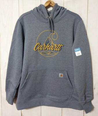 Carhartt Relaxed Fit Midweight Hoodie Sweatshirt Women's 3X Folkstone Gray NEW - Image 1 of 3