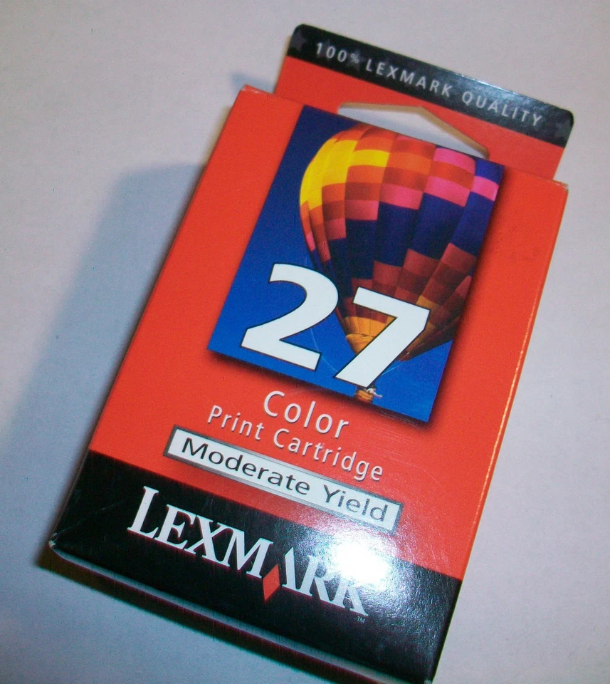 NEW SEALED!!! GENUINE Lexmark 27 Color Ink Cartridge (Lexmark 10N0227) FREE SHIP - Image 1 of 1
