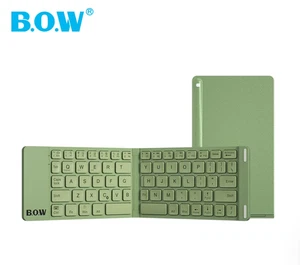 B.O.W Hangshi Folding Bluetooth Wireless Mute Keyboard And Mouse Set - Picture 1 of 11
