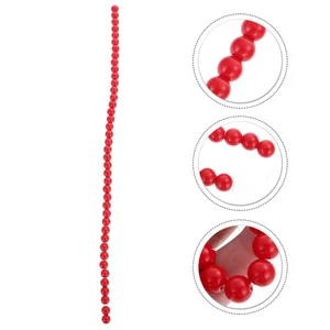 Kreative Imitation Koralle Rot Perlen Christbaumschmuck DIY Armbänder Rot - Bild 1 von 12