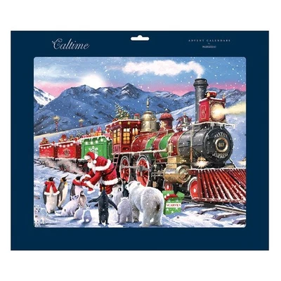 Santa Animals & Train Polar Bear 3 D Caltime Grand Advent Calendar 458 x 375 mm