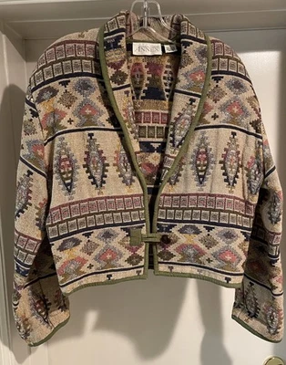 Chaqueta/Abrigo Anexo Esquinero Informal Mujer Talla M 100% Algodón Estilo Tapiz Foto 1 de 4