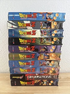 10 Mixed Dragon Ball Z VHS Tape Lot - Babidi, Fusion, Majin Buu, Series Plus GT - Foto 1 di 9