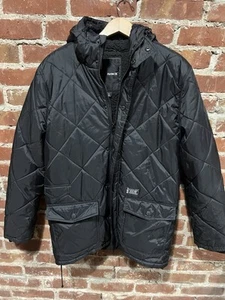 Hurley Men's Covert Quilted Puffer Jacket Coat Large Lined Black - Picture 1 of 4