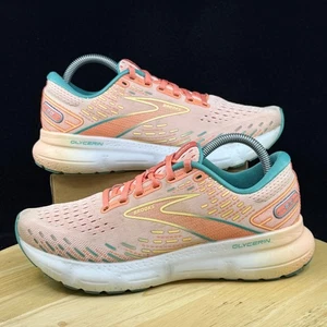 Brooks Glycerin 20 Damenschuhe Größe 9 orange grün gepolsterte Laufschuhe Turnschuhe - Bild 1 von 10