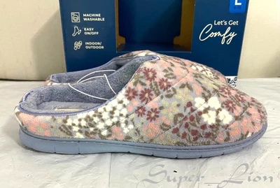 NOVO Chinelo Confortável Feminino Dearfoams Memory Foam - TAMANHO G, GG - Azul Floral - Imagem 1 de 4