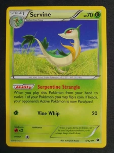 Servine 6/124 - Fates Collide Set - Pokemon Card - Lightly Played - Picture 1 of 2