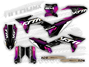 Grafik passend KTM SX XC 125 150 SXF XCF 250 300 350 450 2025 Dekor Aufkleber - Picture 1 of 1