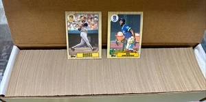 1987 TOPPS BASEBALL COMPLETE SET 1-792 BONDS, JACKSON, LARKIN ROOKIE CARDS - Picture 1 of 3