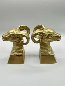 Mid-Century Brass RAM HEAD - Picture 1 of 14