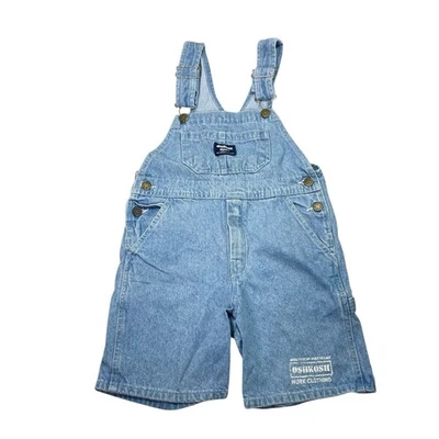 Mono de carpintero vintage OshKosh B'gosh Vestbak azul denim niños talla 6 Foto 1 de 4
