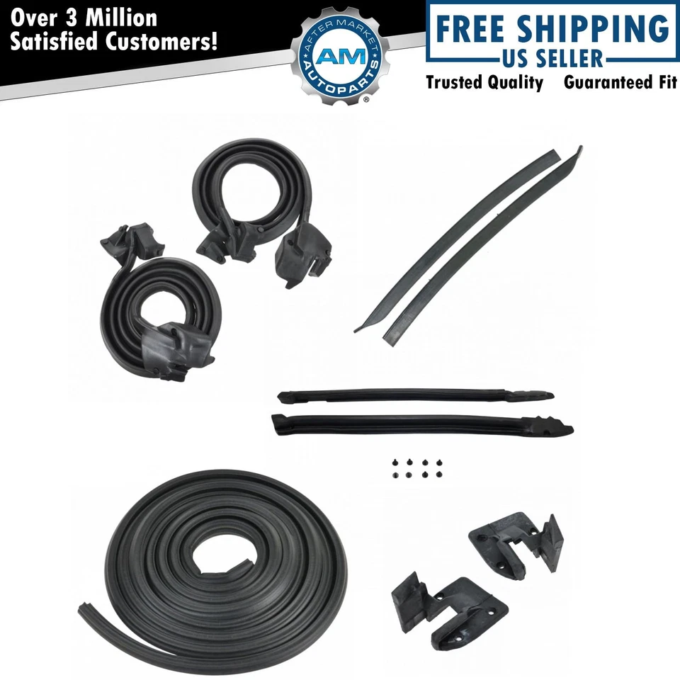 Juego de 9 piezas de sellos para impermeabilización para 69-72 GTO LeMans Tempest Convertible Foto 1 de 4