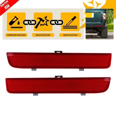 1 par de reflectores de parachoques trasero para Land Rover LR2 2008-2014 LR006348 LR006349 Foto 1 de 4