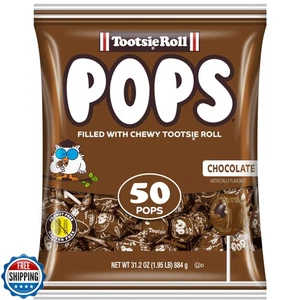 Tootsie Pops Single Flavor Bag - Chocolate Flavored Lollipops with Chocolatey - Picture 1 of 5