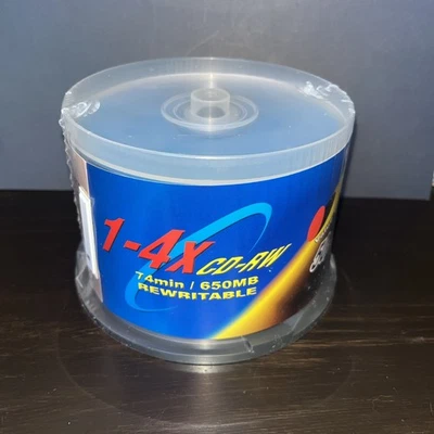 value disc 1-4x cd-rw 74 min / 650mb rewritable Discs 50 pack - Image 1 of 4