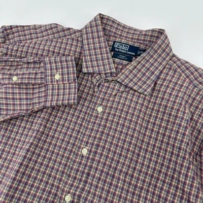 Camisa de vestir Polo Ralph Lauren 3XLT alta Regent calce clásico a cuadros para hombre Foto 1 de 4