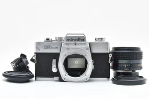 [Exc+++] Cuerpo de cámara fotográfica Minolta SR 505 SLR 35 mm lente 50 mm f1,4 de Japón #04 - Imagen 1 de 12