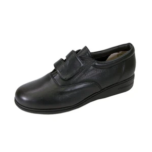 👟 24 HOUR COMFORT Roberta Women's Wide Width Cushioned Leather Slip-On Shoes 👟 - Picture 1 of 12