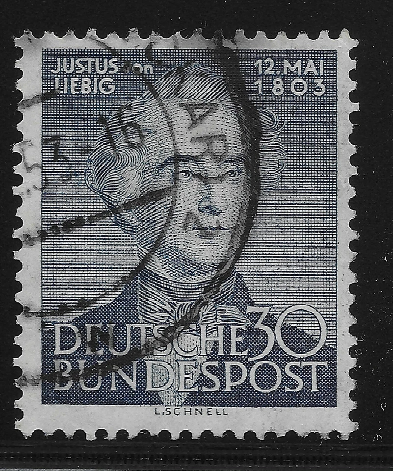 Germany Scott #695, Single 1953 Complete Set FVF Used - Image 1 of 1