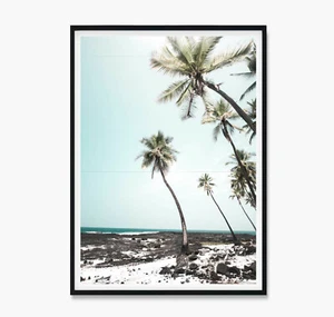 Island Life Art Print Poster or Canvas, Ocean Wall Art Surfing Beach Coastal Art - Bild 1 von 7