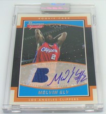 2002 Melvin Ely Bowman Signatures Auto Jersey Rookie Card #SE-ME 969/999