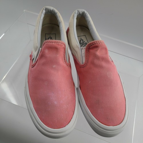 Vans slip on corallo scacchi parete laterale donna taglia US 8 5 uomo 7 0