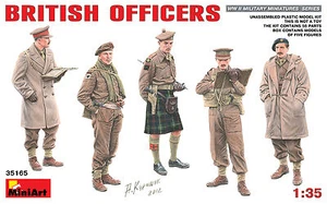 MiniArt 1/35 35165 WWII British Officers (5 Figures in Box) - Picture 1 of 2
