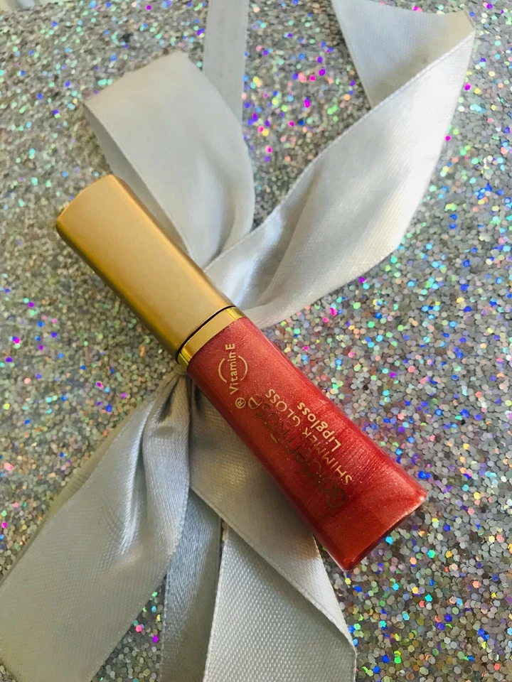 GOLDEN ROSE SHIMMER GLOSS A LEVRES pailleté VITAMINE E 56 corail doré pailleté