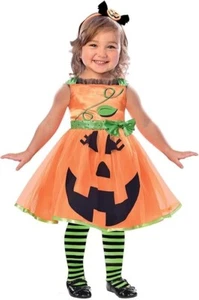 Child Cute Pumpkin Dress Costume - 3-4 Years - Picture 1 of 1