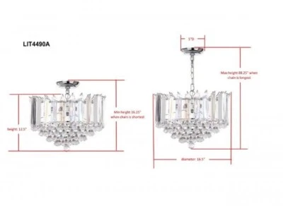 LÁMPARA COLGANTE CRISTAL DIA SAFAVIEH, Precio rebajado 2172720449 LIT4490A Foto 1 de 4