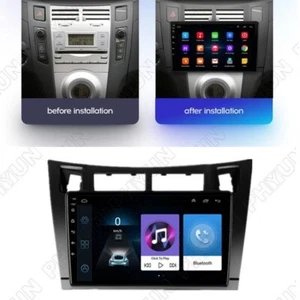 9'' Android 11 Car Stereo Radio GPS Navigation FM DAB For Toyota Yaris 2005-2012 - Picture 1 of 20