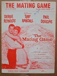 1959 STROUSE & ADAMS FILM sheet music MATING GAME Tony Randall DEBBIE REYNOLDS - Picture 1 of 1