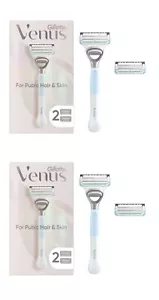 Gillette Venus Intimate Pflege Rasierer für Damen, 2 Bikini-Trimmer, 4 Minen - Bild 1 von 7