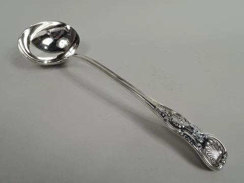 George III Ladle Antique Georgian King English Sterling Silver Eley & Fern 1822 Cover