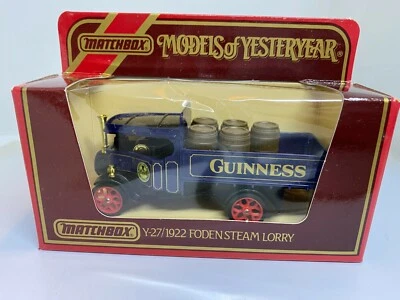 Matchbox Models of Yesteryear Y-27 1922 Foden Steam Lorry 'Guiness' - Image 1 of 4