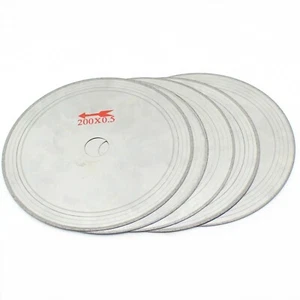 5Pcs 8" inch 200mm Diamond Lapidary Saw Blade Super-thin Rim 0.026" Cutting Disc - Picture 1 of 22