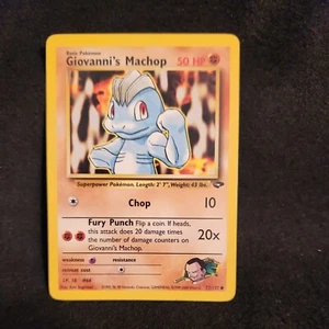 Pokémon TCG Giovanni's Machop Gym Challenge 72/132 Regular Unlimited Common - Picture 1 of 6