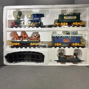 Christmas Magic Express Giocattolo Vintage Stato Set Treno Completo a Batteria - Foto 1 di 10