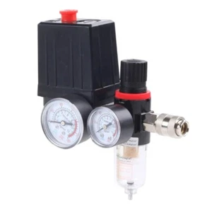 Small Compressor Switches with Safety Valves & Quick Couplings Pressure - Picture 1 of 7