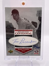 2001 Upper Deck Minor League Centennial Tommy Lasorda On Card Auto 39/50