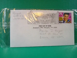 Erstausgabe 29 Cent Elvis Briefmarke 8. Januar 1993 Memphis, TN 38101 - Bild 1 von 2
