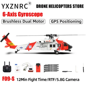 YUXIANG F09-S 2.4G 3D 6CH Gyro GPS Coast Guard Optical Flow RC RTF Helicopter US - Picture 1 of 23