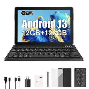 Android 13 Tablet Quad-Core 10.1 Inch 12GB+128GB 5GWiFi 7000mAh Widevine L1 GMS - Picture 1 of 31