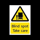 Blind Spot - Take Care Sticker / Sign - TFL - LORRY - LONDON - CYCLIST (MISC229)