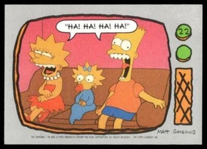 1990 Topps The Simpsons #22 Ha! Ha! Ha! Ha! NM+ - Picture 1 of 2