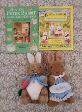 Vtg Eden Bunny Plush Peter Rabbit Child Activity Easter Book Beatrix Potter VHS