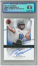 2014 SP Authentic JIMMY GAROPPOLO  #SOTT-JG Sign of the Times Auto 💎 DSG 9.5 